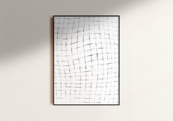Minimalism Home Decor Printable Abstract Art. Black and White | Etsy