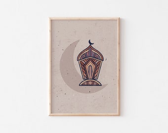 Ramadan Nursery room decor/Ramadan wall art/Ramadan posters/Ramadan Islamic art print/Ramadan gift ideas/Ramadan illustration/Islamic art.