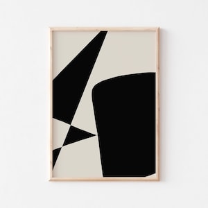 Extra large abstract wall art poster/Geometric art print/Oversize gallery wall art/Color block 70x100 wall art print/Contemporary printable.