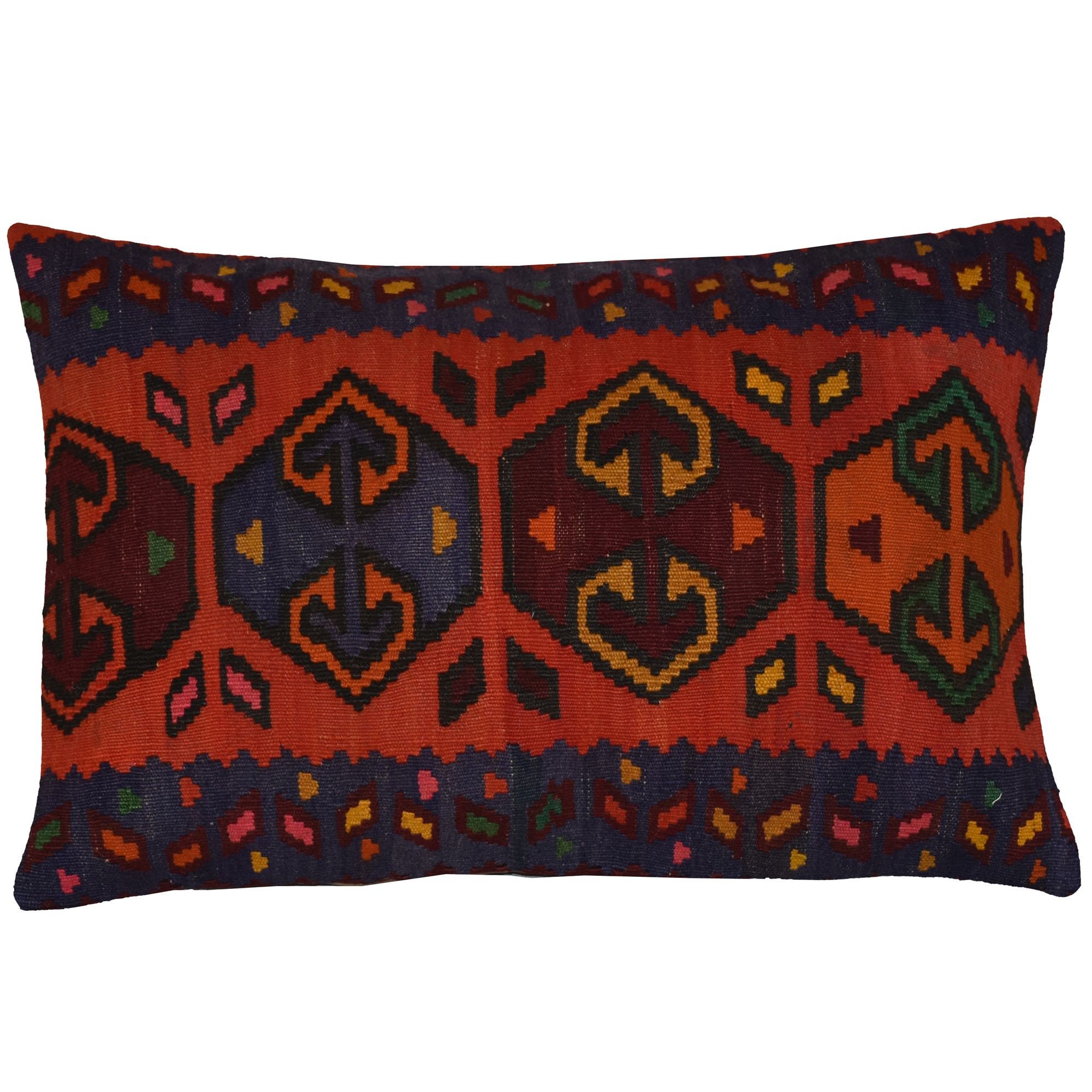 Couverture de Coussin Kilim Vintage Multicolore L'anatolie