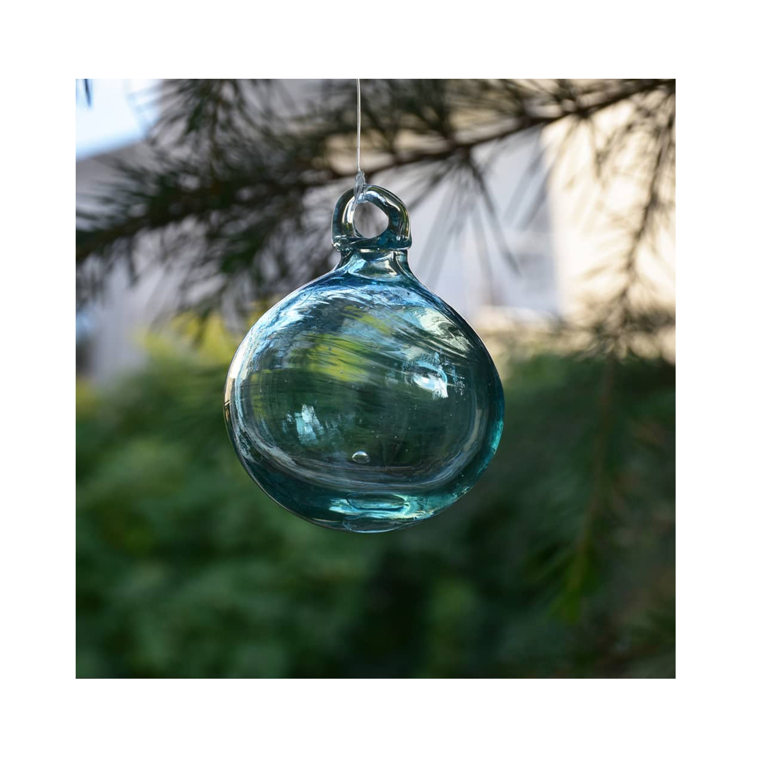 16 Boules de Noël Turquoise Faites à La Main en Verre Soufflé Syrien | Vous Pouvez Passer Une Comman