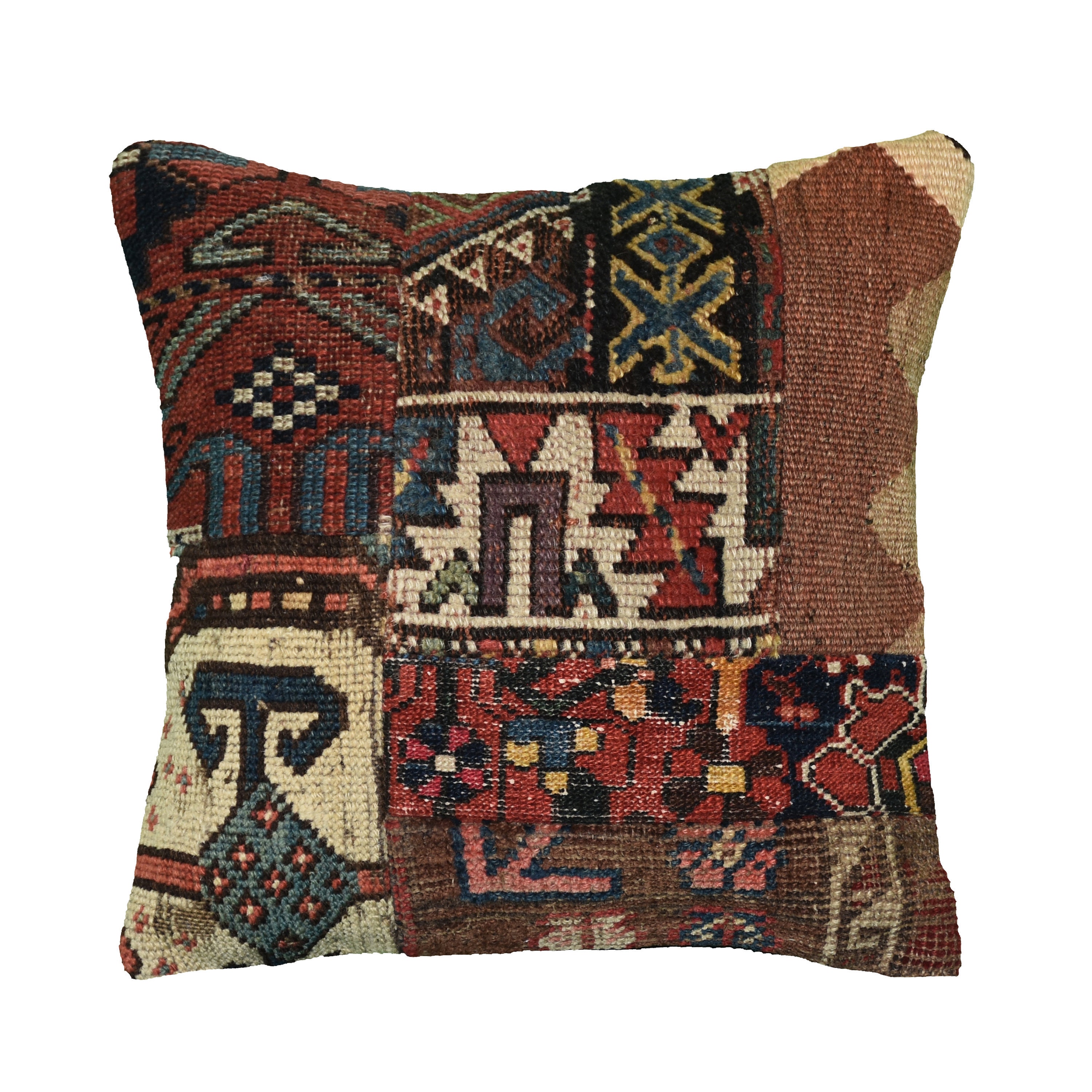 Couverture d'oreiller Ethnique Antique de Tapis-Pa011