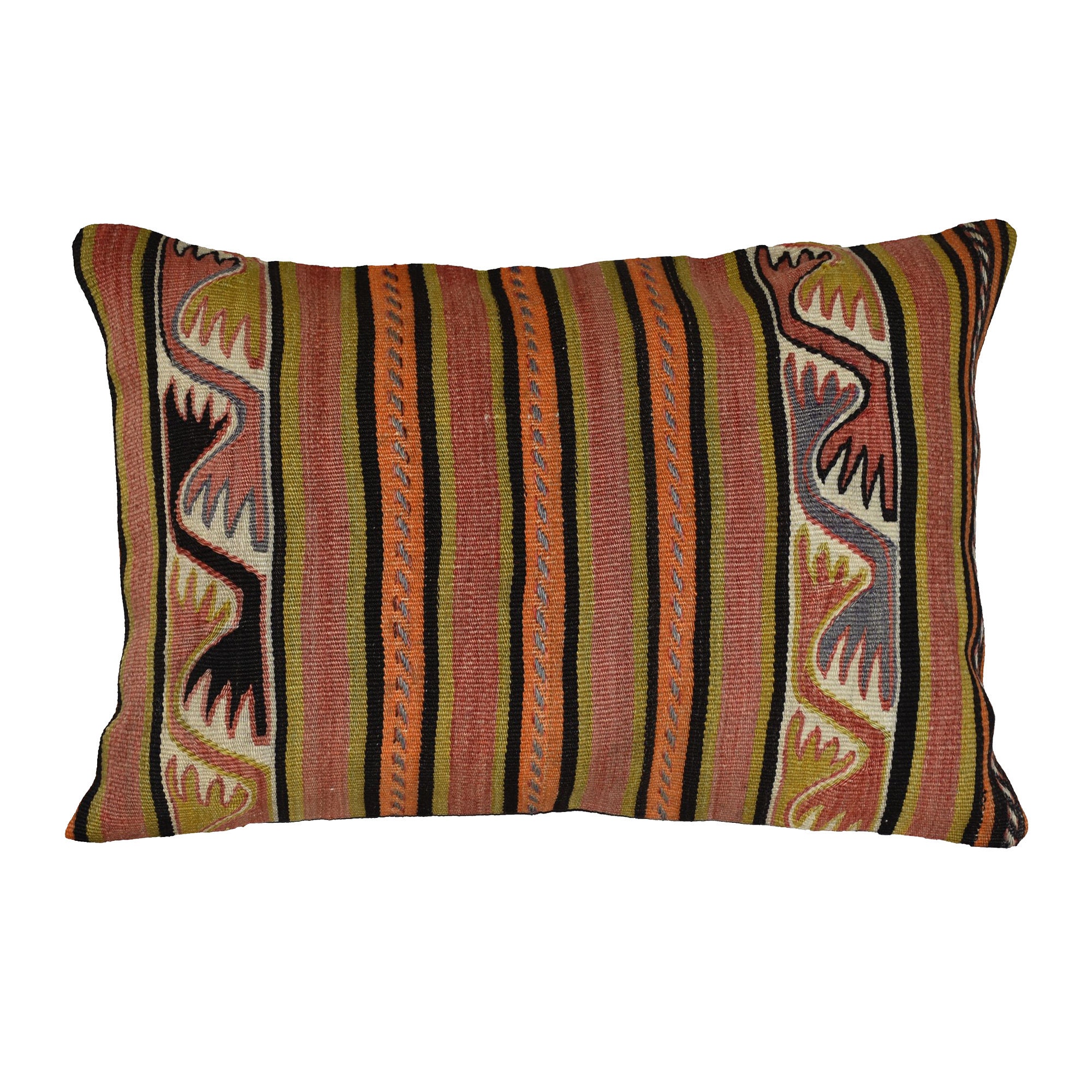 Couverture de Coussin Kilim Nomades Rayés d'anatolie