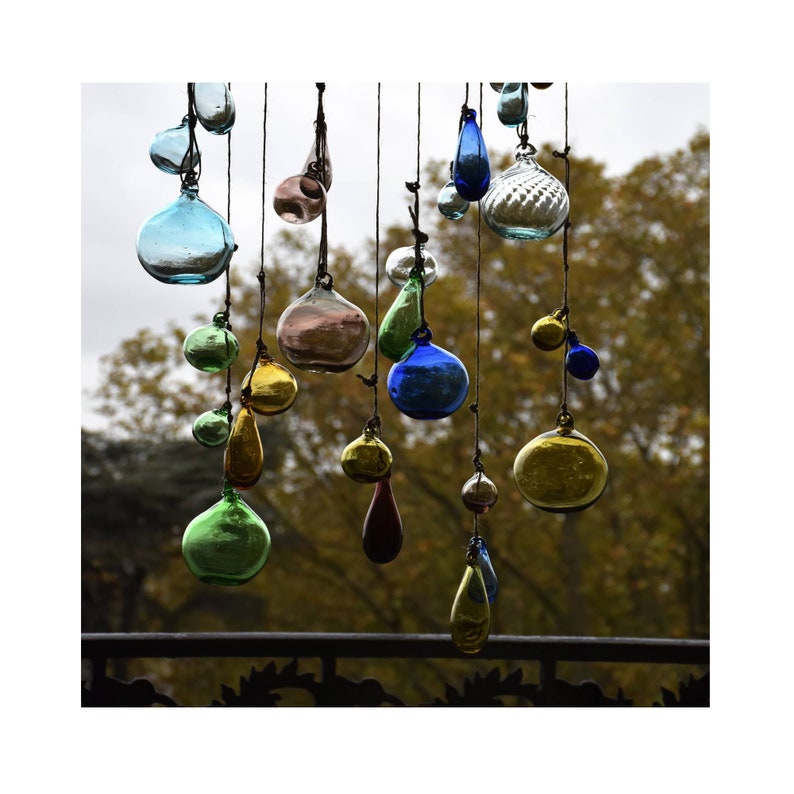 12 Transparent Christmas medium balls handmade of Syrian blown glass You can place a customized order mixing models & colors image 2