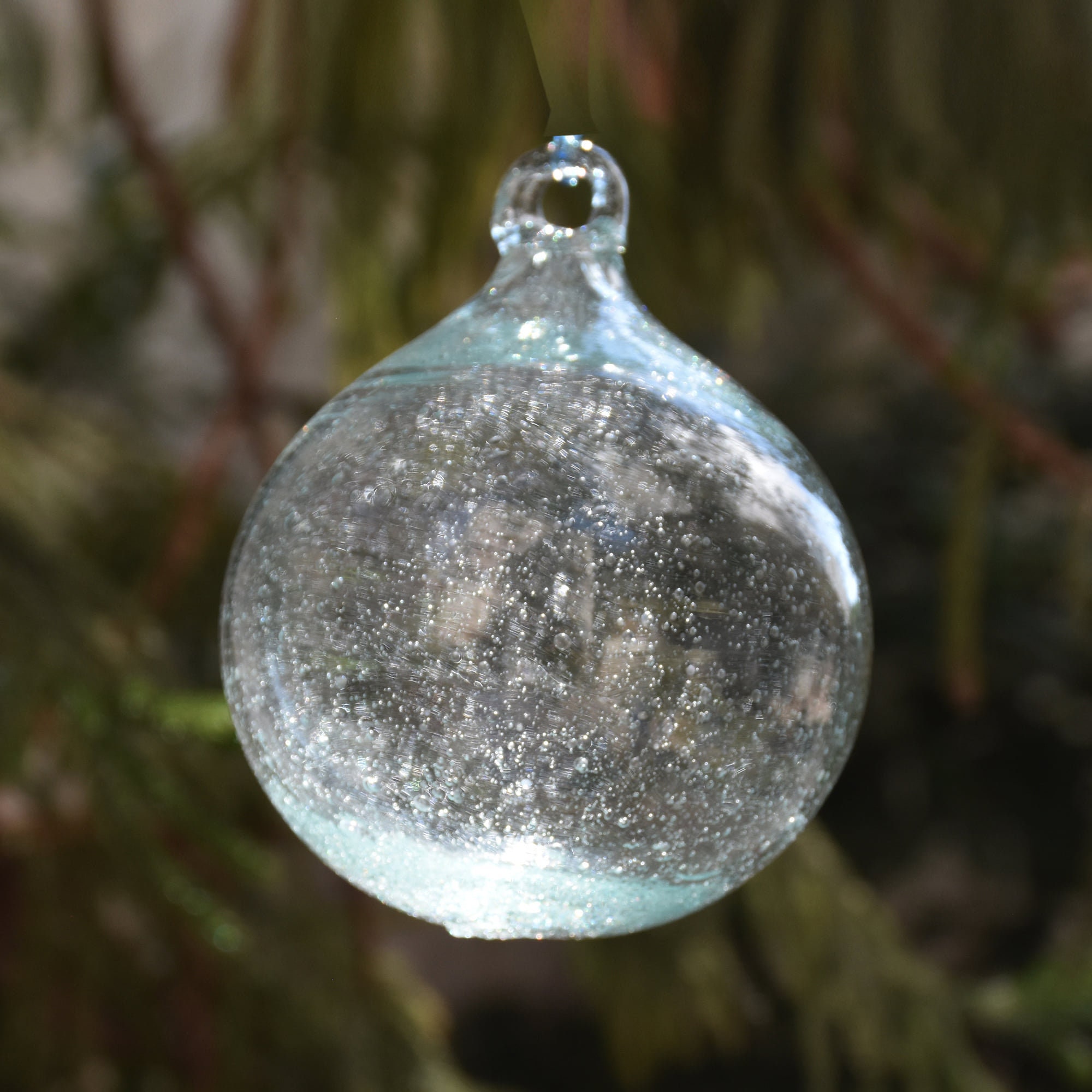 10 Grandes Boules de Noël Transparentes Faites à La Main en Verre Soufflé Syrien | Vous Pouvez Passe