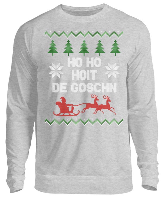Ho Ho mal EIN Bier Weihnachtspullover Ugly Christmas Sweater Weihnachtsmarkt Party Unisex Pullover Shirtee