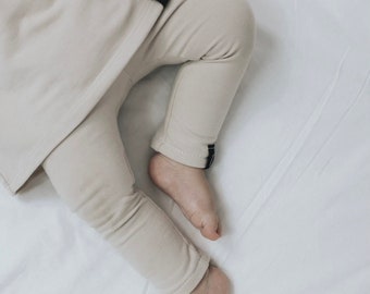 Leggings, light beige, children's trousers, cozy