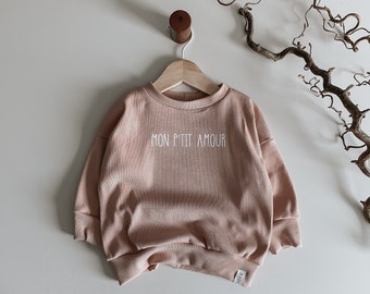 Oversize Sweater Ripp Jersey, alt Rosa, Oversize Pullover, Pullover, Sweater