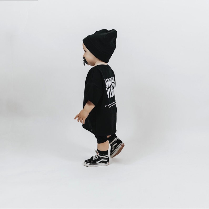 Oversize T-Shirt Toddler Vibes Black, shirt, summer shirt image 4