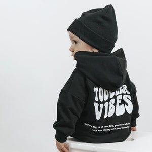 Oversize Hoodie Toddler Vibes, Hoodie, Pullover, Black Bild 1