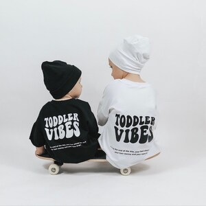 Oversize T-Shirt Toddler Vibes Black, shirt, summer shirt image 6