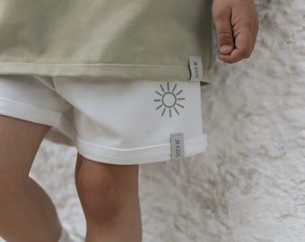 Shorts Creme Sun, summer shorts, summer trousers, short trousers, children's trousers, children's clothing