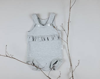 In stock, sweater romper, romper grey, size. 68, romper suit