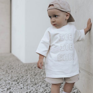 Oversize T-Shirt Ice Ice Baby, Sommershirt, T-Shirt, Kurzarm, Kindershirt imagem 4