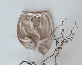 Slim Harem Pants Light Beige, Children's Pants, Casual Pants, Slim Harem Pants, Pants