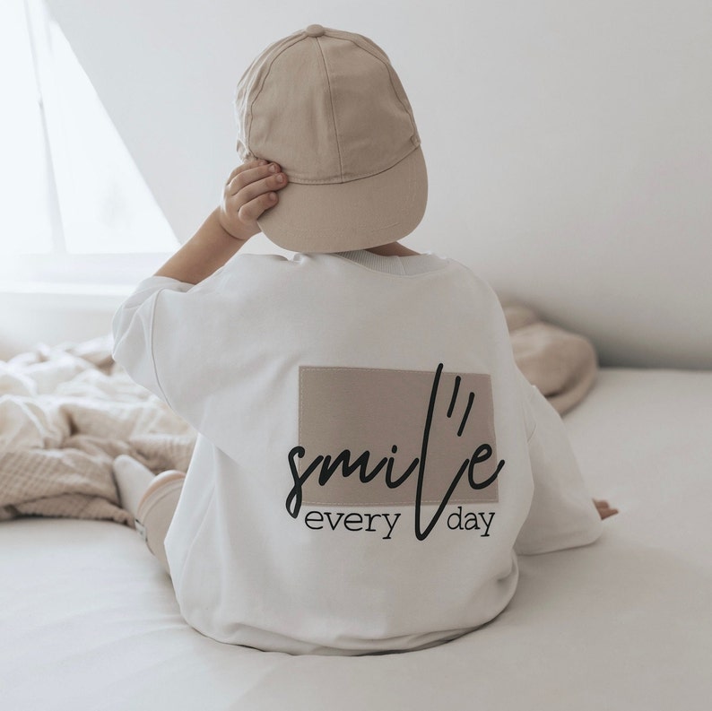 T-Shirt Oversize Sourire, T-Shirt, Chemise, T-Shirt Enfant image 2