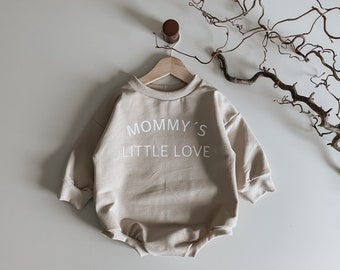 Sweater Romper Mommys little Love, Sweater, Sweatshirt, Romper, beige