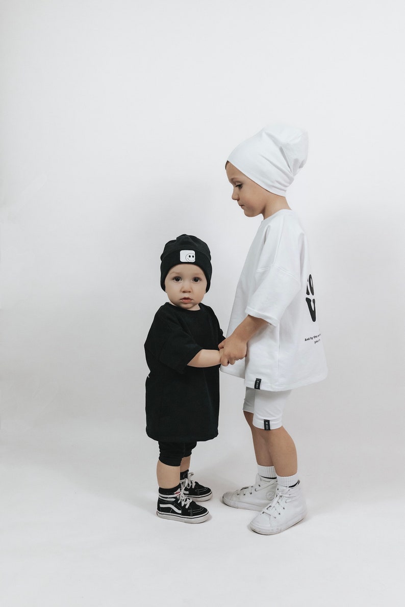 Oversize T-Shirt Toddler Vibes Black, shirt, summer shirt image 7