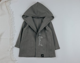 Immediately available, cardigan dark gray size 74, cardigan Stardust, sweat jacket, winter jacket