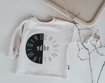 Oversize Pulli "Be Original" Sand