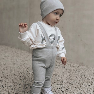 Oversize sweater YOU & ME, sweater, children's sweater Creme - Grau