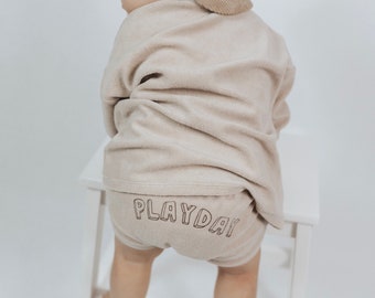 Bummie Playday, shorts, children's trousers, light beige