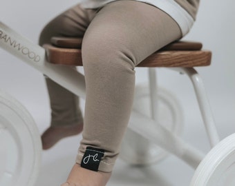 Leggins, Dunkel Beige, Kinderhose, Cozy Jogger, Jogginghose