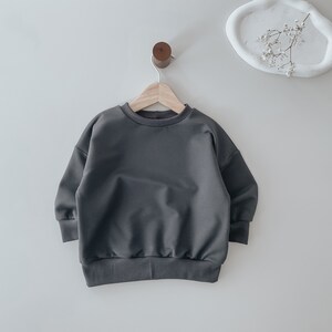 Oversize Sweater Milk Club Grau, Sweatshirt, Sweater Bild 4