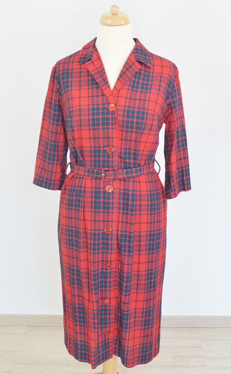red checkered dress