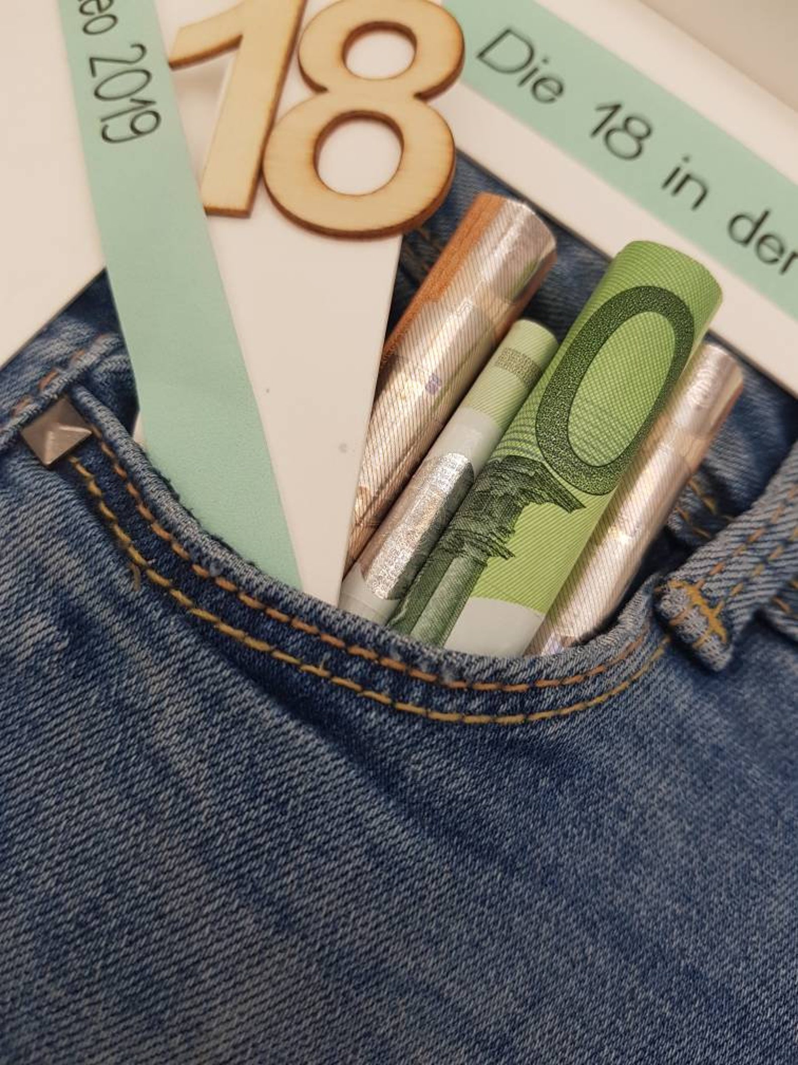Geldgeschenk zum 18. Geburtstag personalisierbar Geschenk im Etsy.de