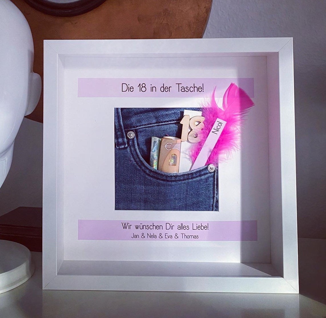Geldgeschenk zum 18. Geburtstag personalisiert Geschenk im Etsy.de