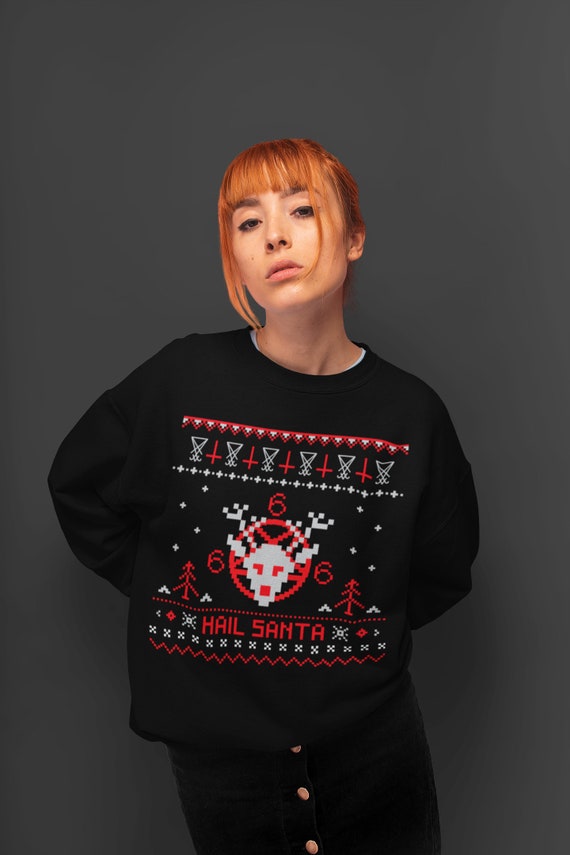 satanic christmas sweaters
