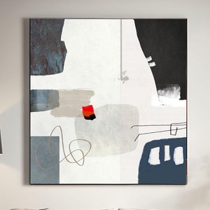 Minimalist abstract printable wall art for instant download, Large abstract print, Modern abstract home decor, 40x40, 30x40, 30x30, 24x36
