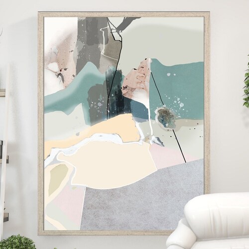 Bathroom Wall Art Abstract Printable Contemporary Art - Etsy