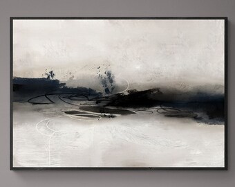 Abstract Landscape Art Print: Modern Scenery Painting (Digital Download)