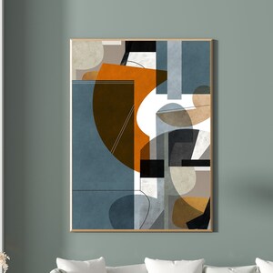 Minimalist Geometric Art Print, Minimalist Abstract Printable Wall Art ...