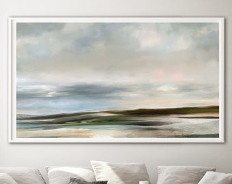 Large landscape wall art, Traditional landscape art, Panoramic landscape print, Landscape painting, Farmhouse decor, Roberto Moro art, 60x40