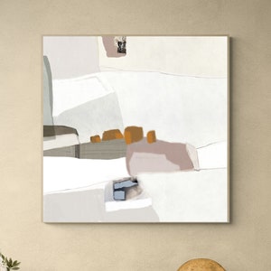 Large abstract download art print, Modern abstract wall art for instant download, Soft pastel tones, 60x60, 40x40, 30x40 abstract wall art