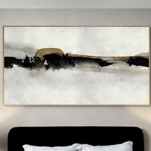 Large abstract printable painting, Minimalist abstract wall art with neutral tones, Modern abstract home decor, 60x40, 40x30, Roberto Moro