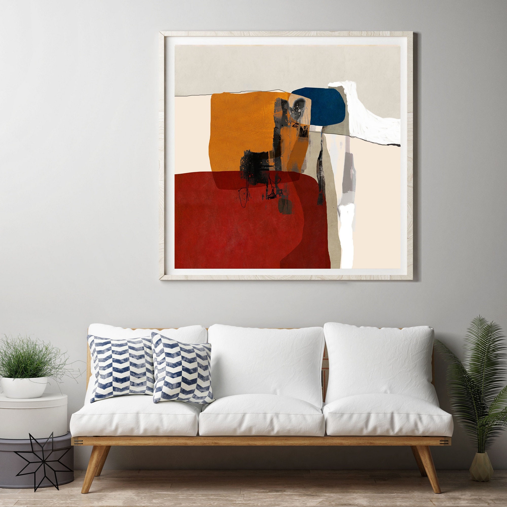 Large Abstract Painting Large Printable Abstract Wall Art - Etsy Norway