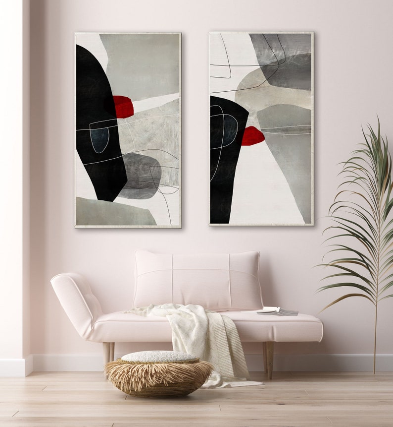 Variations Abstract Art Print Top V4368 main image 1