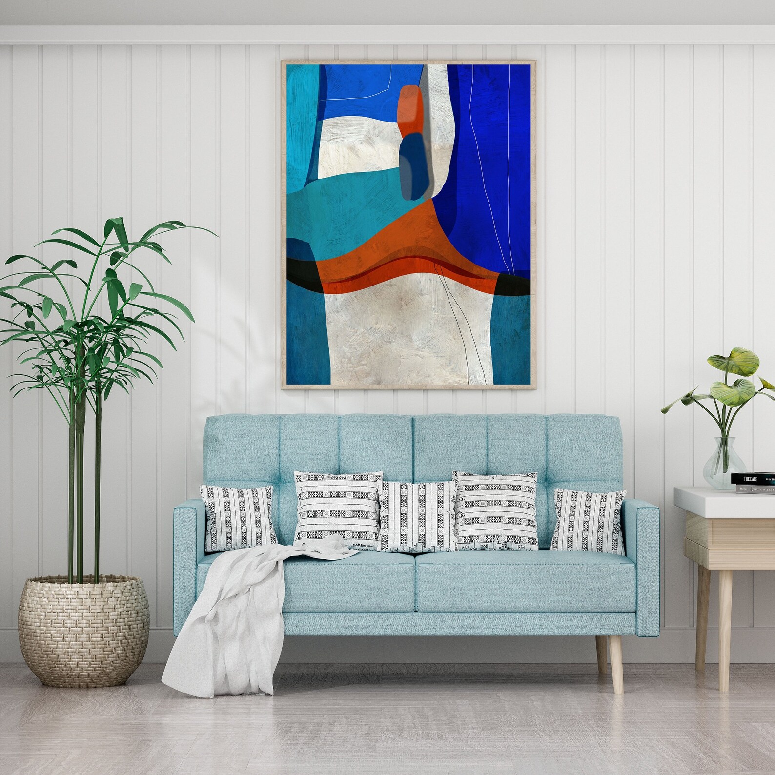 Large Abstract Printable Painting Square Abstract Wall Art Etsy