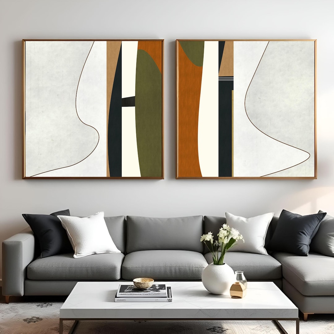 Abstract Geometric Art Prints Set: Modern Wall Decor (digital Download ...
