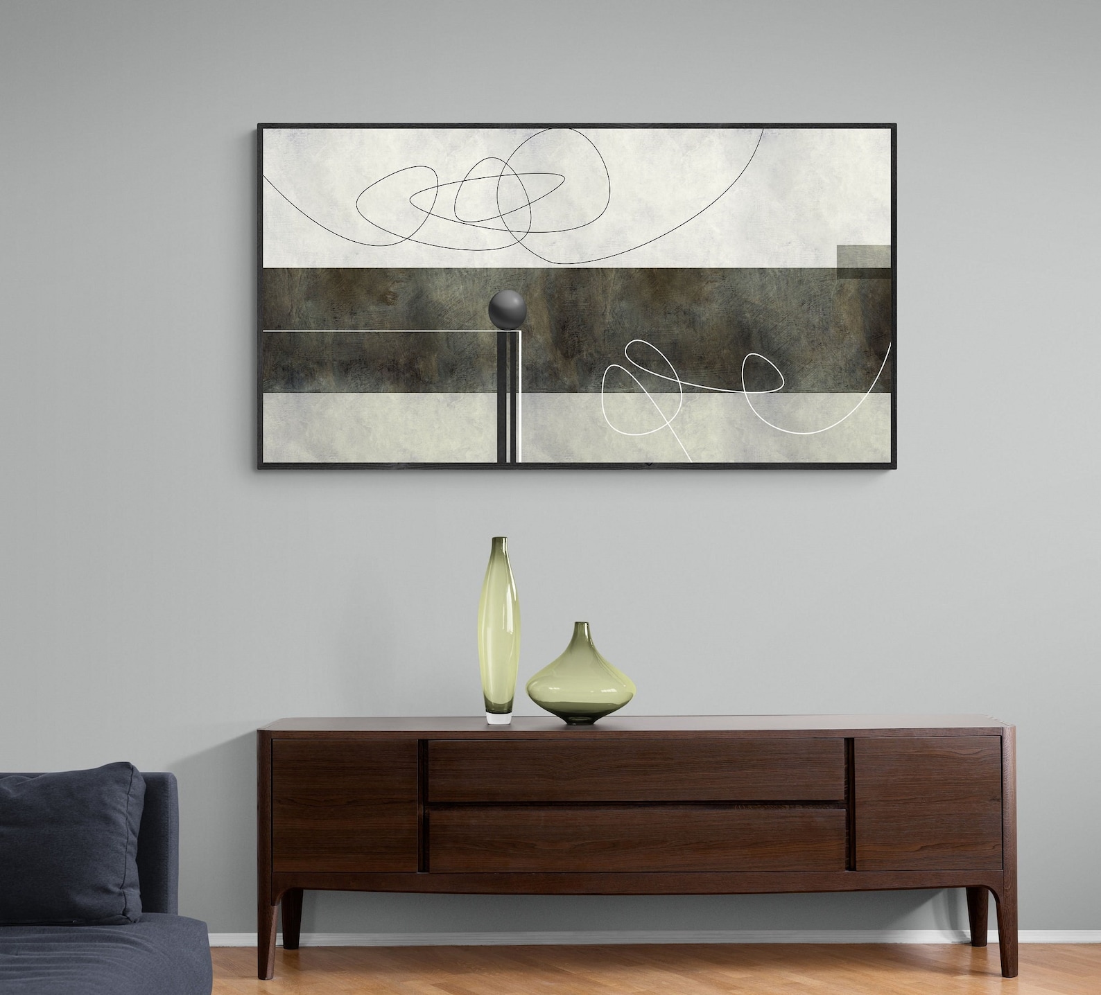 Large Abstract Wall Art Printable Painting for Instant - Etsy