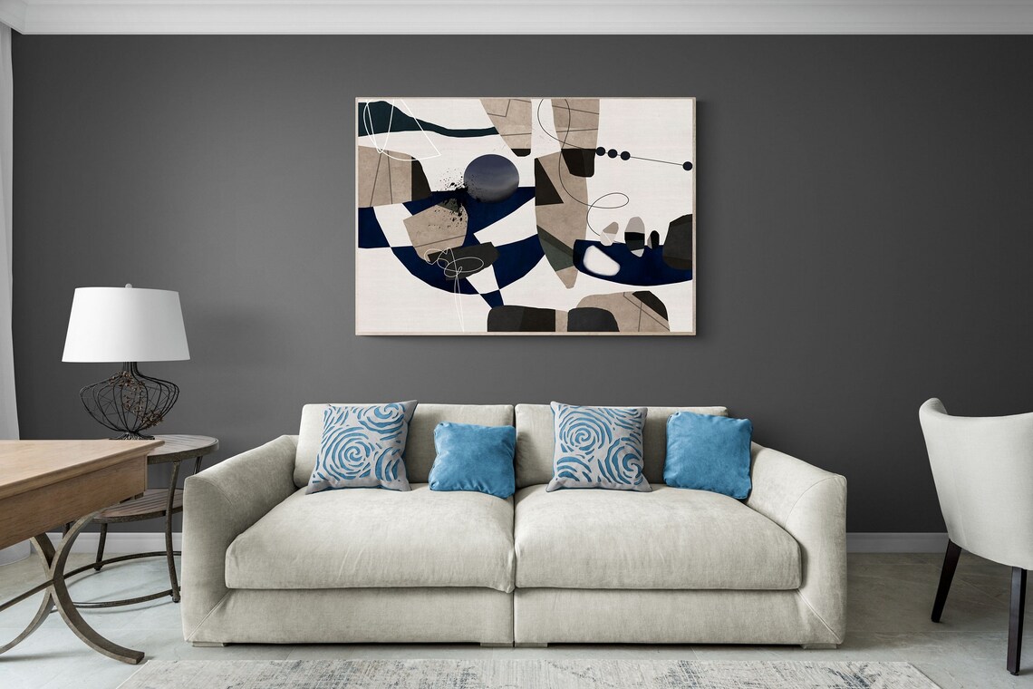Abstract Painting Printable Art Large Abstract Wall Art - Etsy