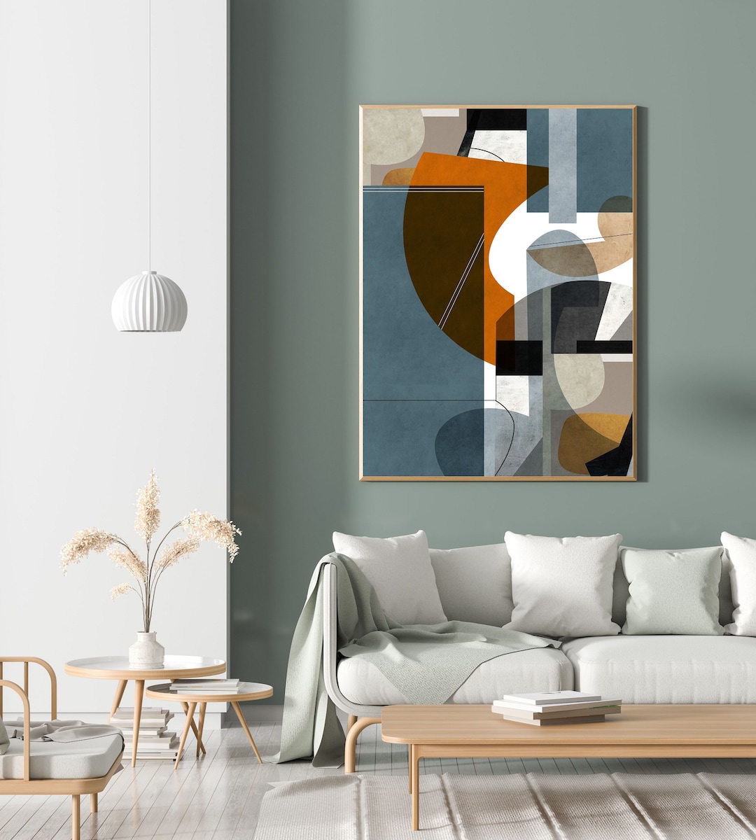 Minimalist Geometric Art Print, Minimalist Abstract Printable Wall Art ...