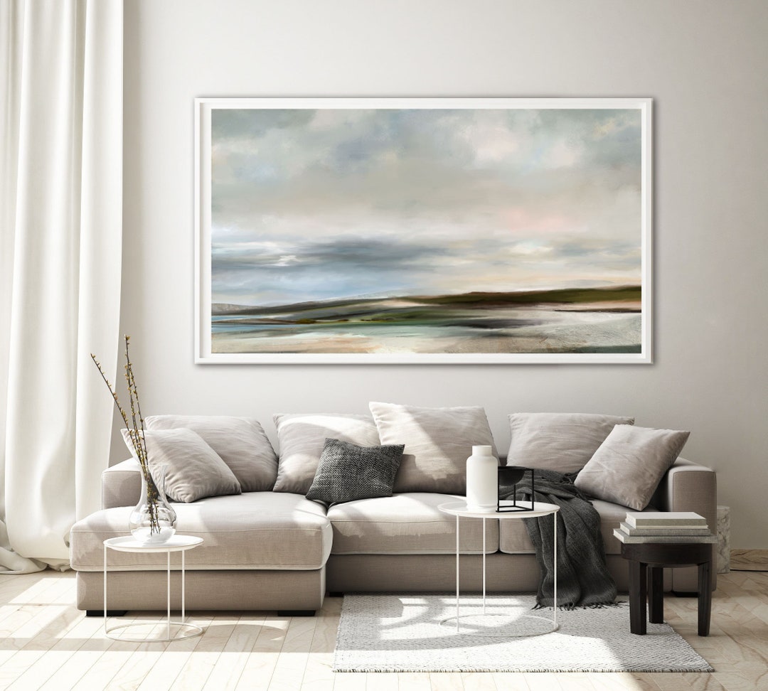 Large Landscape Wall Art, Traditional Landscape Art, Panoramic