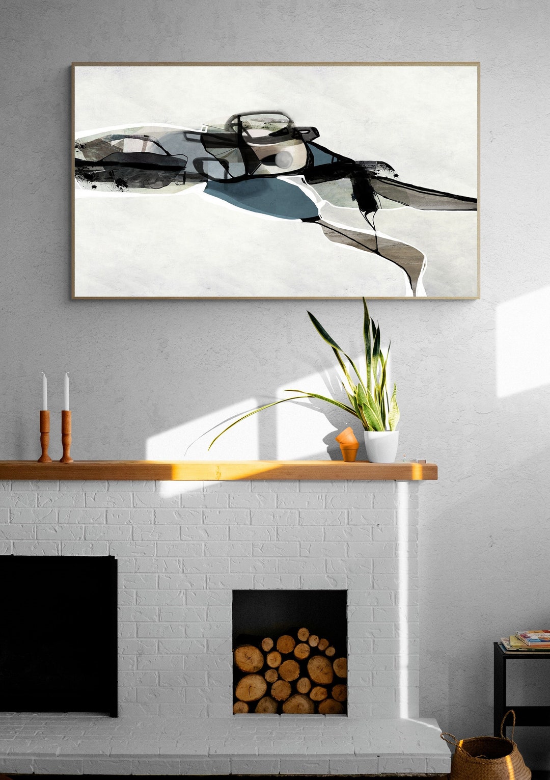 Large Abstract Printable Wall Art for Instant Download, Abstract Art ...