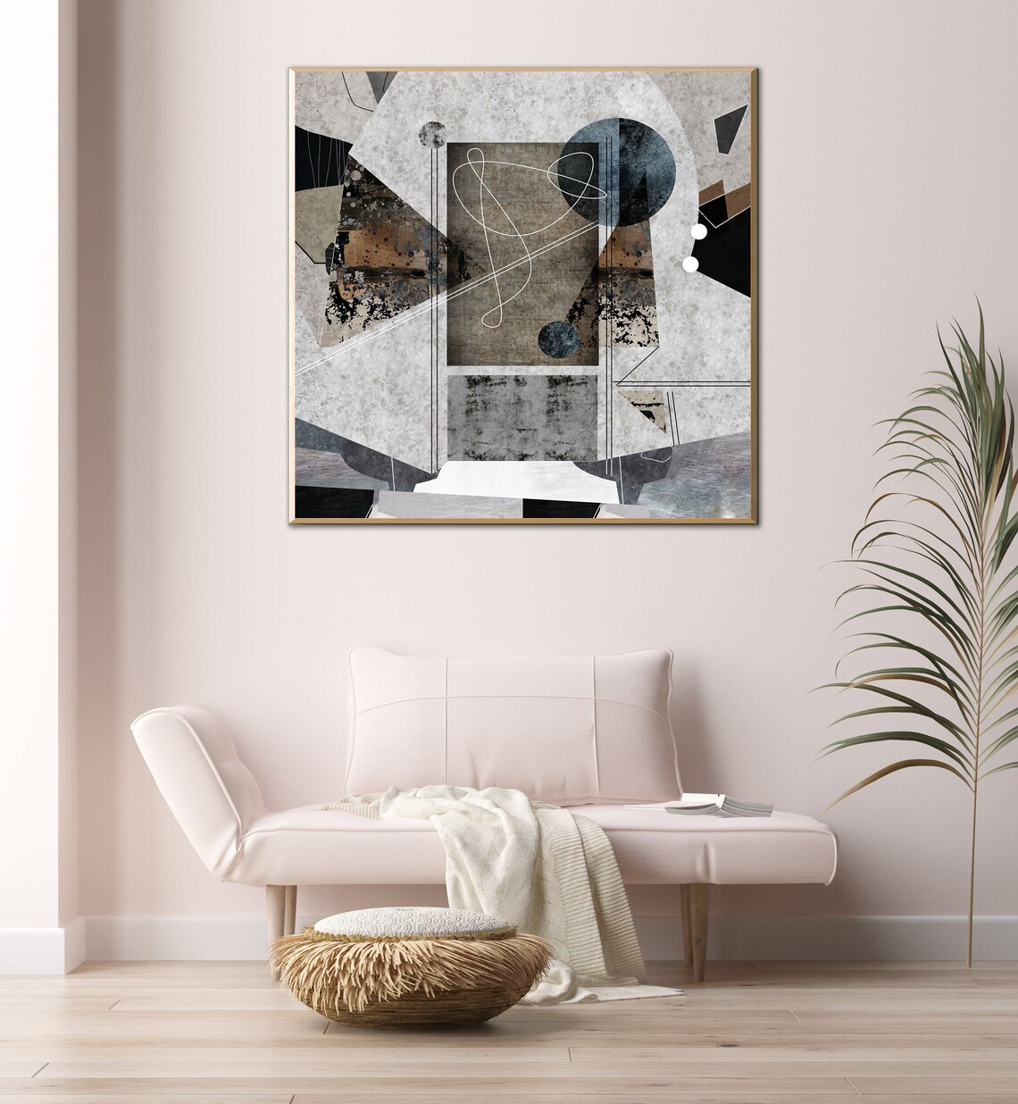 Printable Abstract Art Large Square Abstract Wall Art Etsy