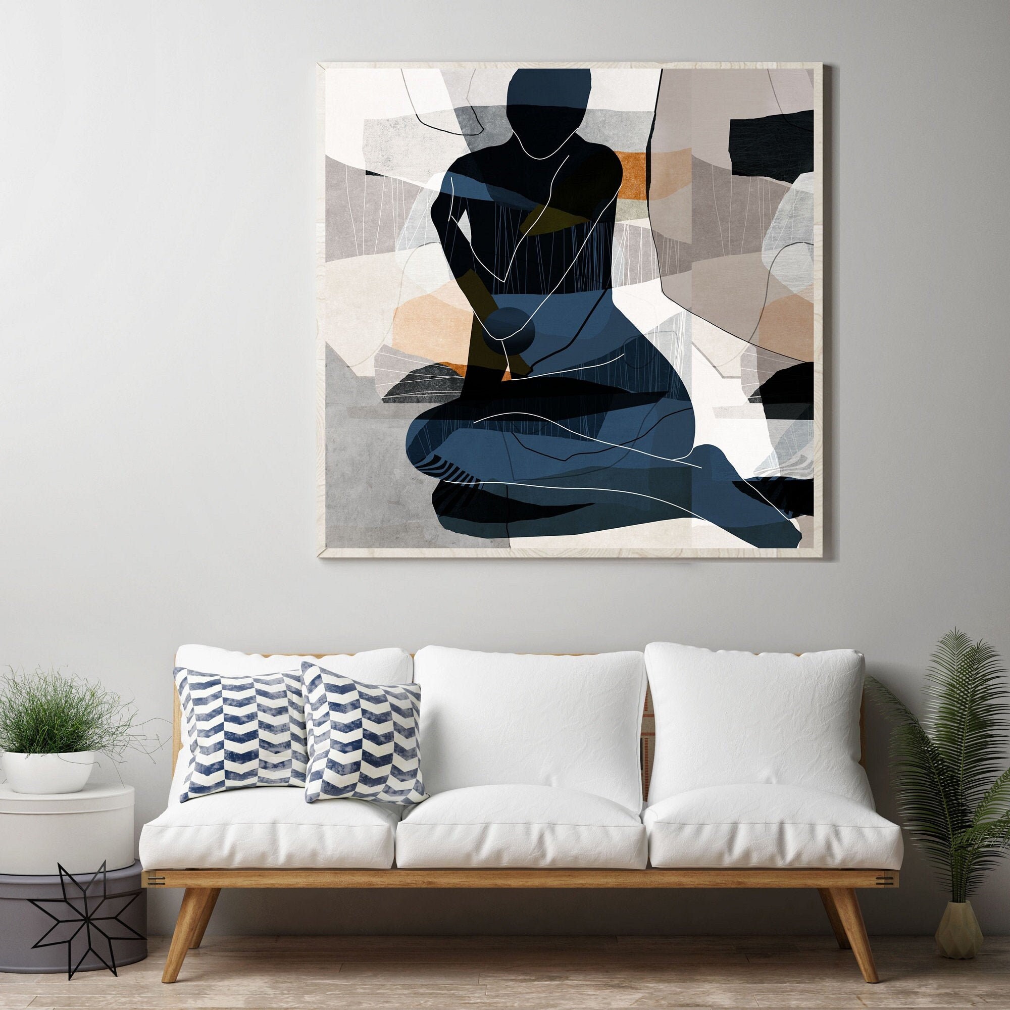 Modern Abstract Printable Art Large Square Abstract Wall Art Etsy
